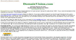 Desktop Screenshot of domainvision.com